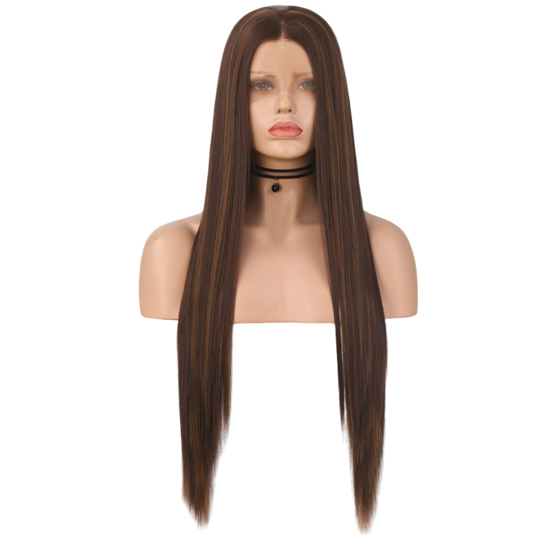 Brown Straight Lace Front Wig