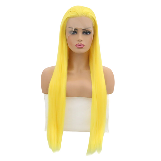 Yellow Straight Lace Front Wig
