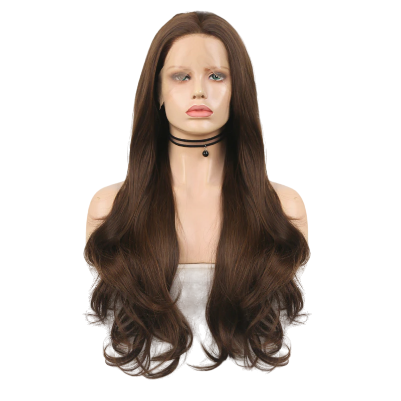 Brown Wavy Lace Front Wig