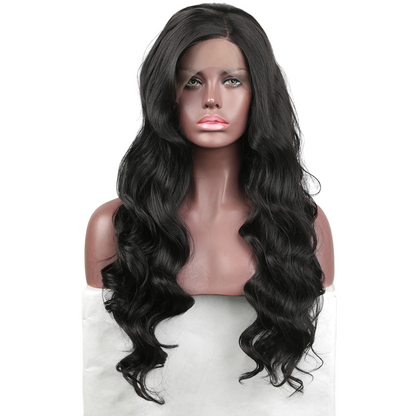 Black Wavy Lace Front Wig