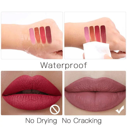 13 Colors Matte Velvet Lip Glaze Waterproof Lasting Lip Gloss