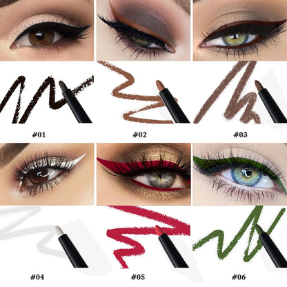 6-Pack Long-lasting Easy To Wear Eyeliners