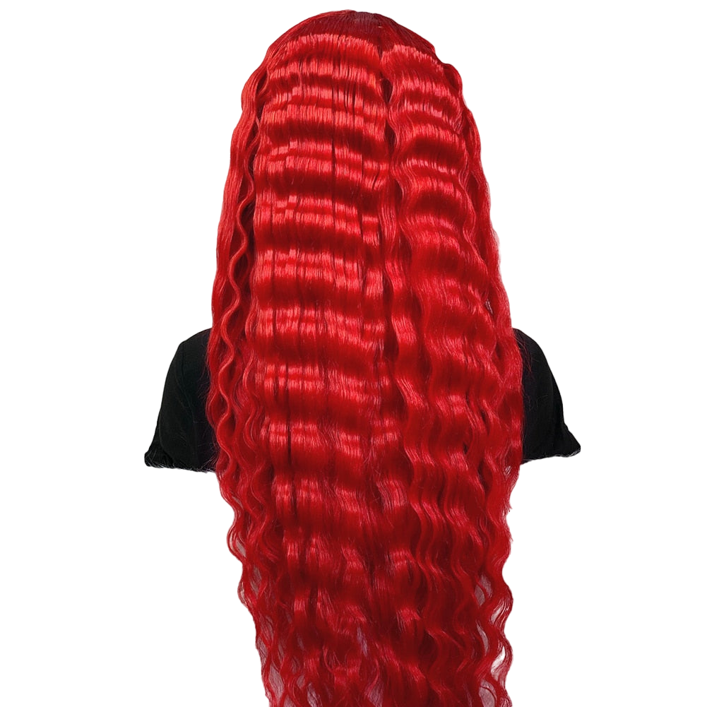 Red Wavy Lace Front Wig