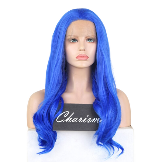 Blue Wavy Lace Front Wig