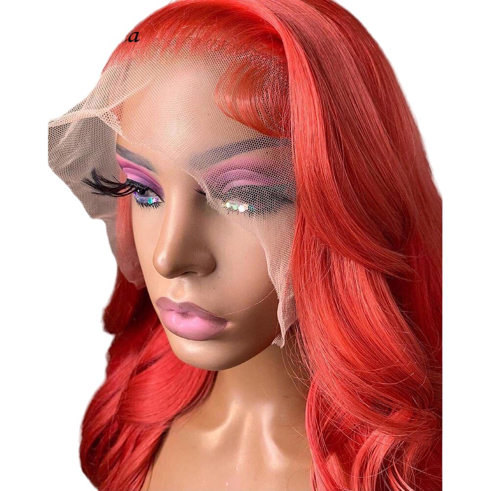 Red Wavy Lace Front Wig