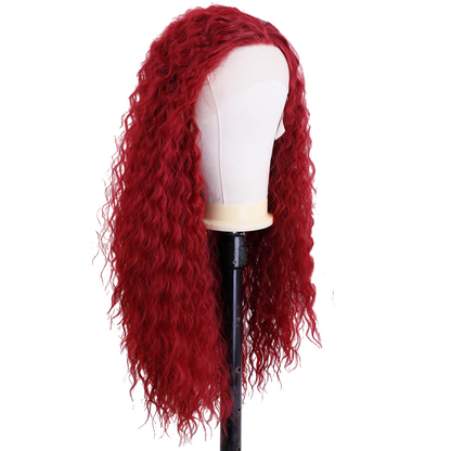 Red Wavy Lace Front Wig