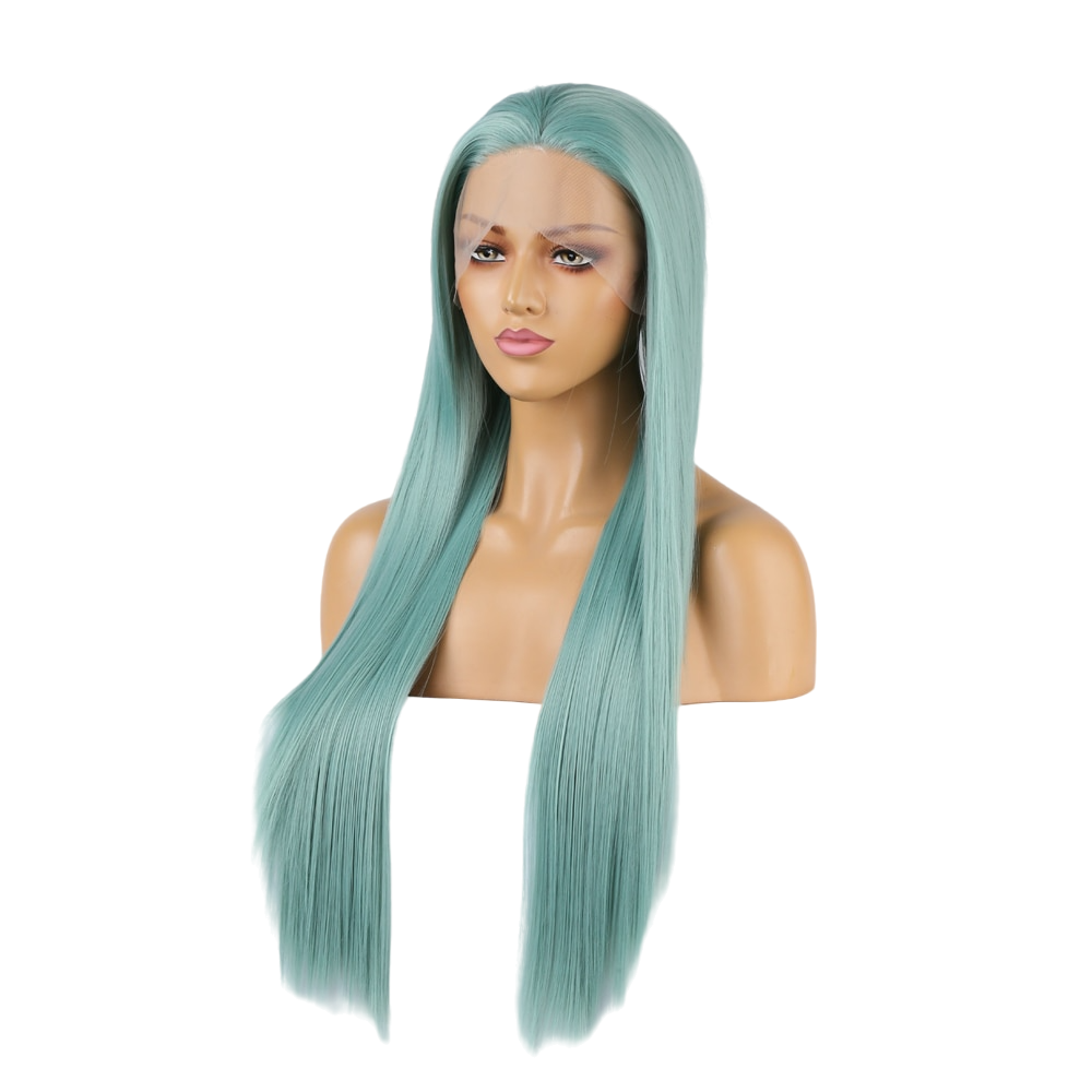 Mint Straight Synthetic Lace Front Wig