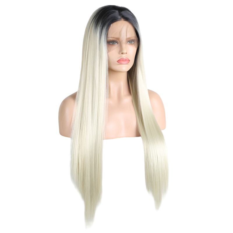 Ombre Blonde Straight Lace Front Wig