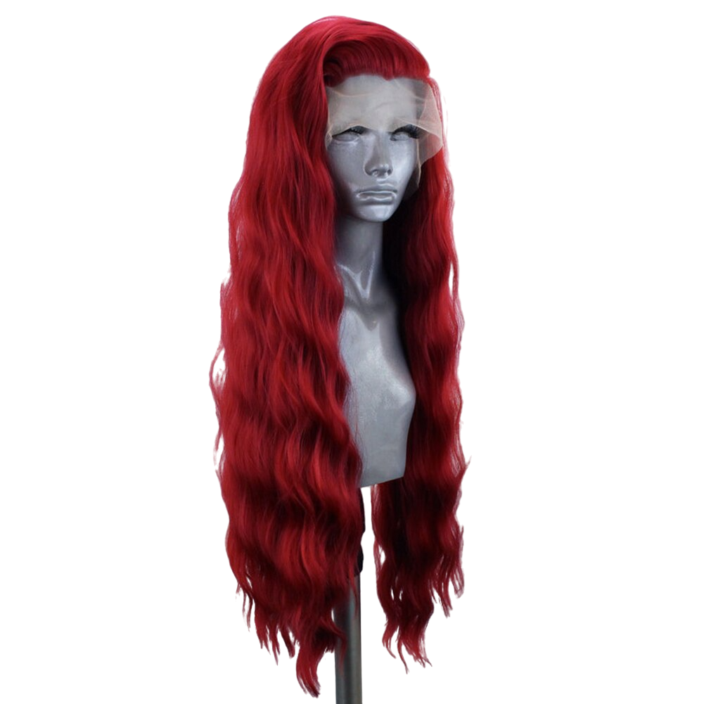 Red Wavy Lace Front Wig