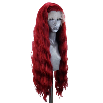 Red Wavy Lace Front Wig