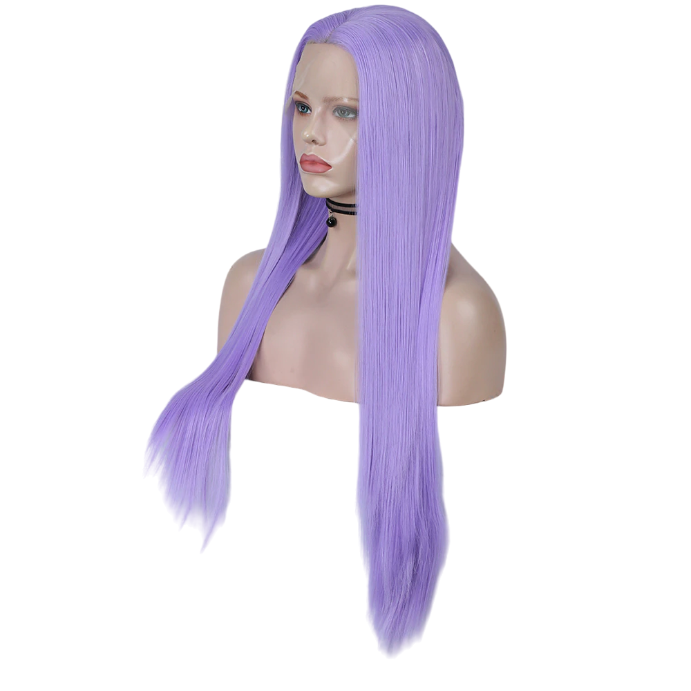 Purple Straight Lace Front Wig