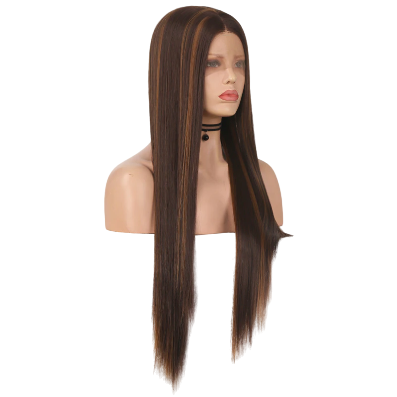 Brown Straight Lace Front Wig