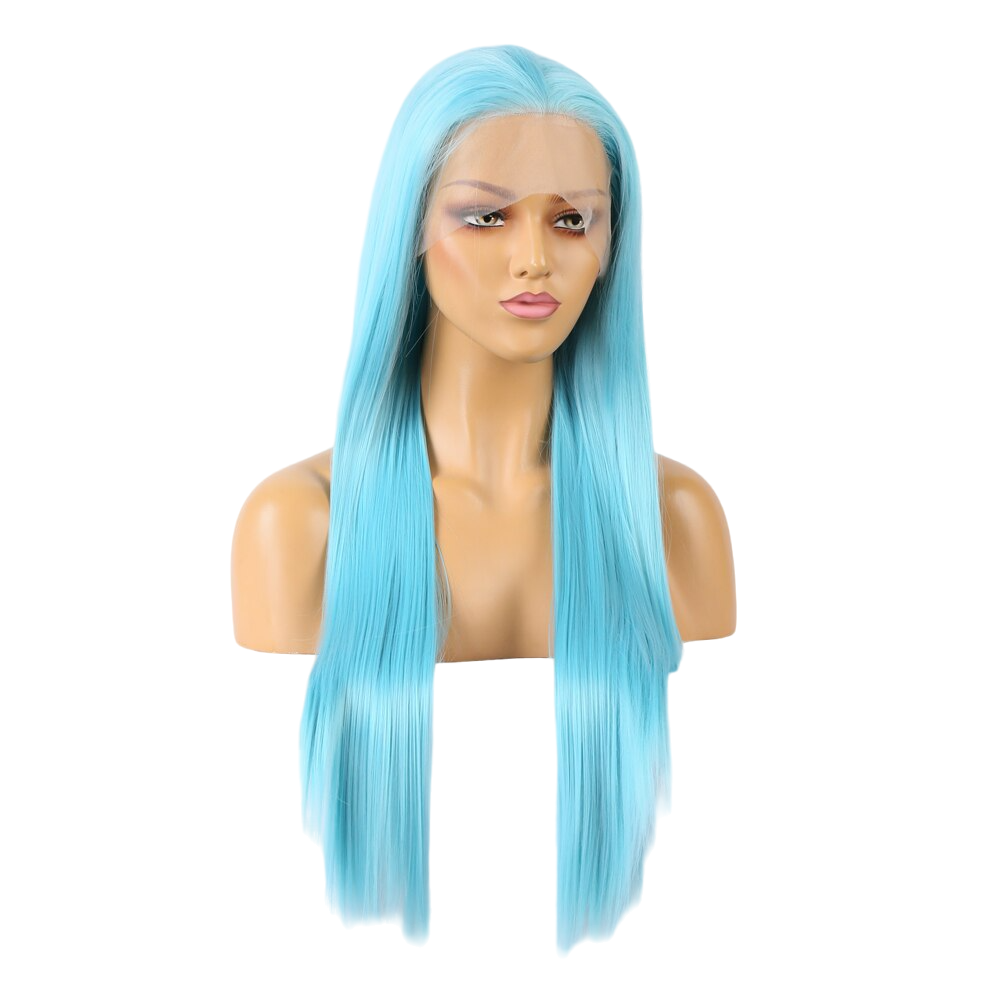 Blue Straight Lace Front Wig