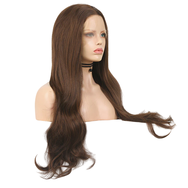 Brown Wavy Lace Front Wig