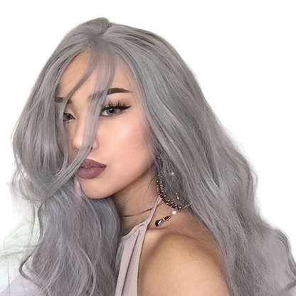 Silver Wavy Lace Front Wig