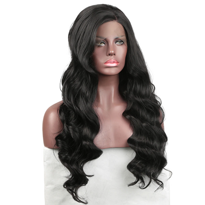 Black Wavy Lace Front Wig