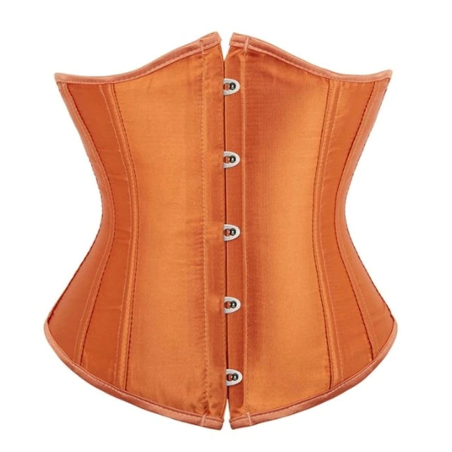 Orange Satin Underbust Corset