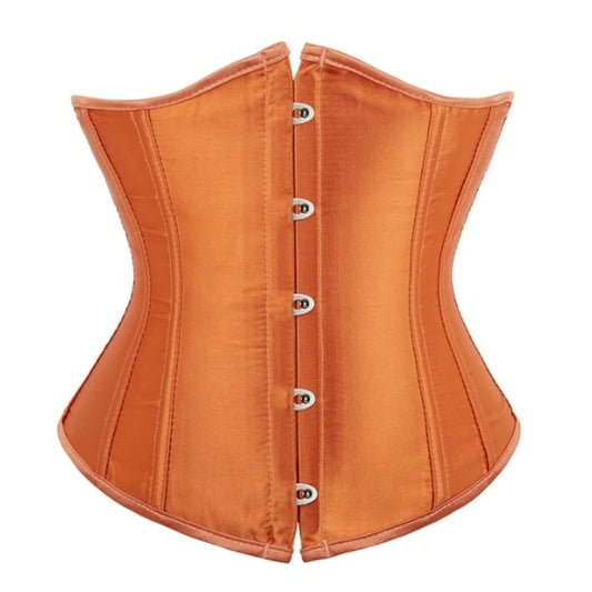 Orange Satin Underbust Corset