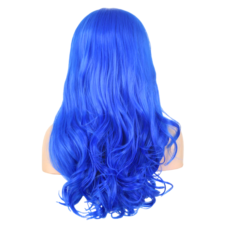 Blue Wavy Lace Front Wig