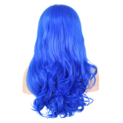 Blue Wavy Lace Front Wig