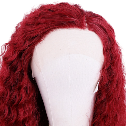 Red Wavy Lace Front Wig