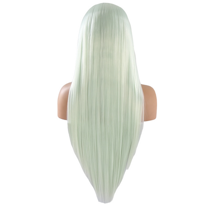 Light Green Straight Lace Front Wig