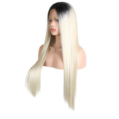 Ombre Blonde Straight Lace Front Wig