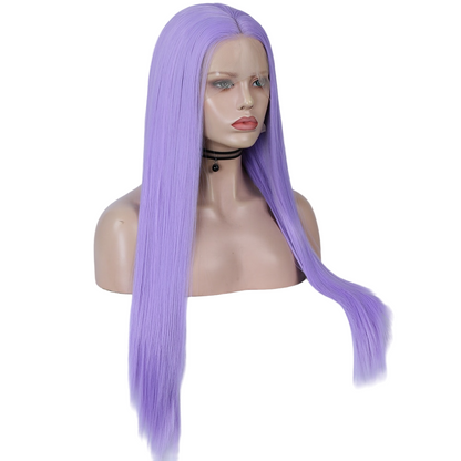 Purple Straight Lace Front Wig