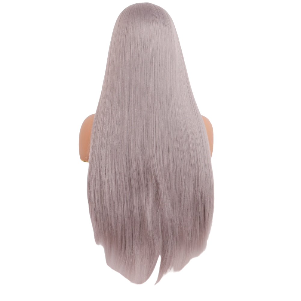 Silver Straight Lace Front Wig