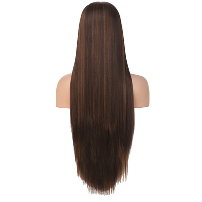 Brown Straight Lace Front Wig