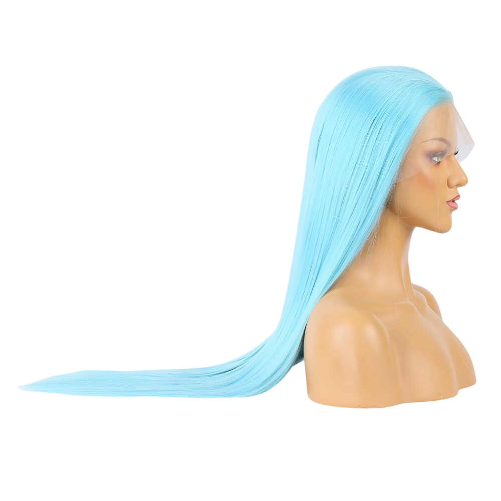 Blue Straight Lace Front Wig