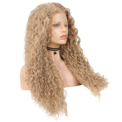 Blonde Curly Lace Front Wig