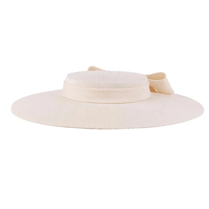 Elegant Wide Brim Hat with Big Bowknot