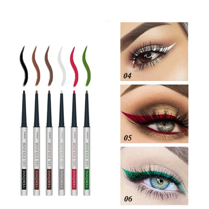 6-Pack Long-lasting Easy To Wear Eyeliners