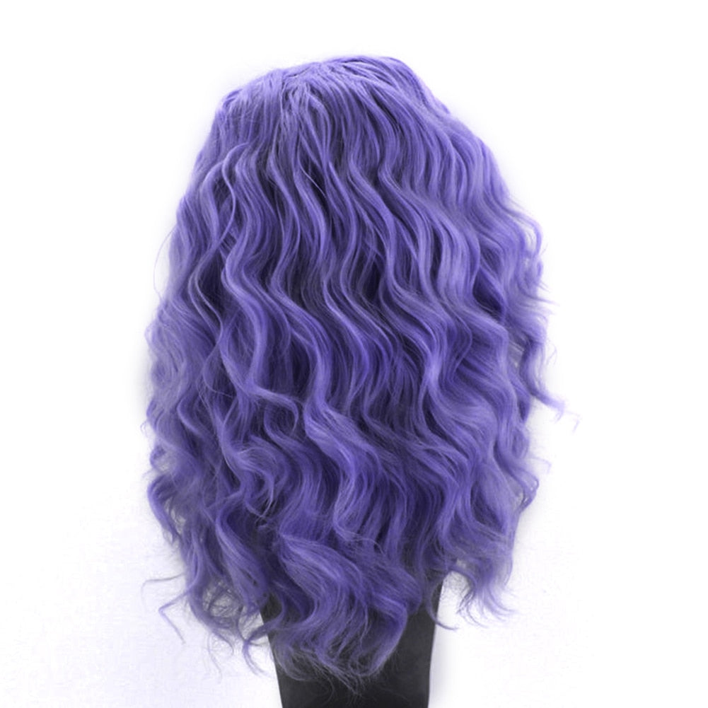 Purple Wavy Lace Front Wig