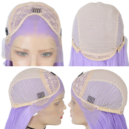 Pink Straight Lace Front Wig