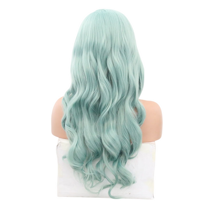 Mint Wavy Lace Front Wig