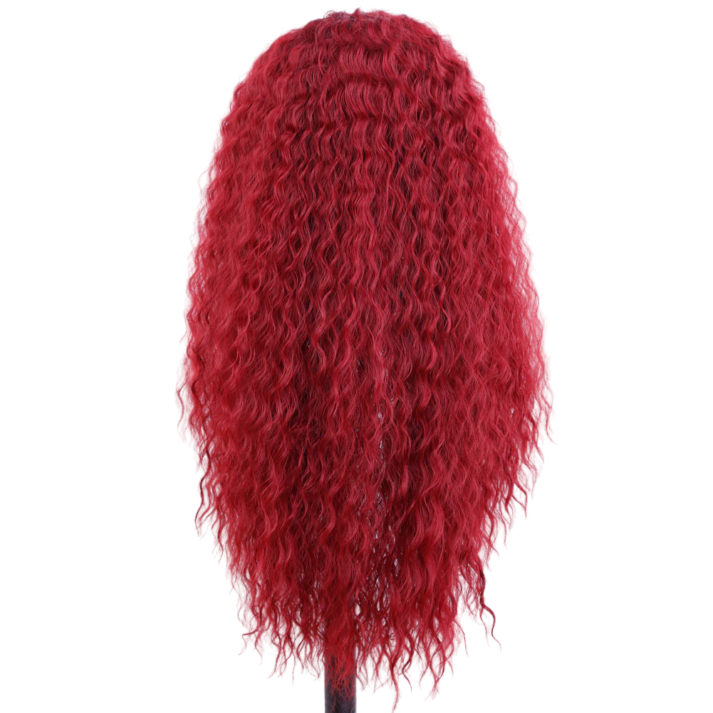 Red Wavy Lace Front Wig