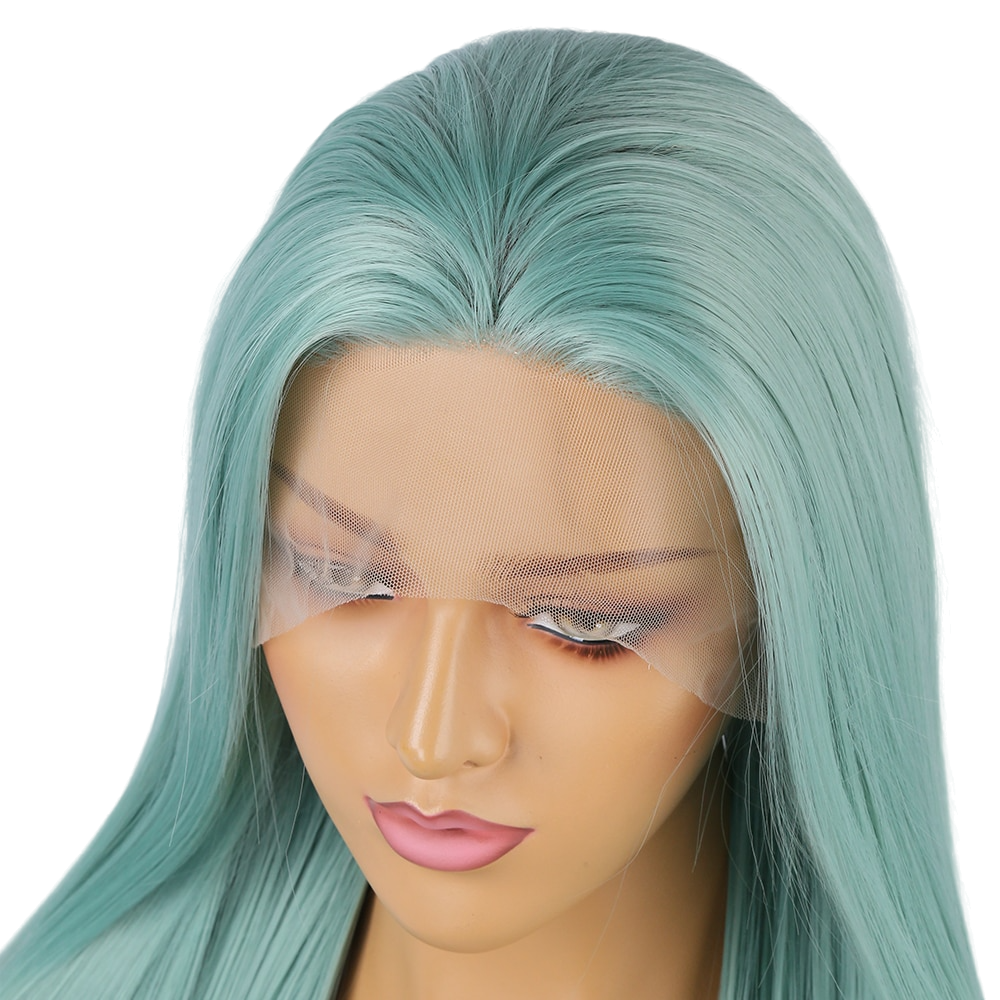 Mint Straight Synthetic Lace Front Wig