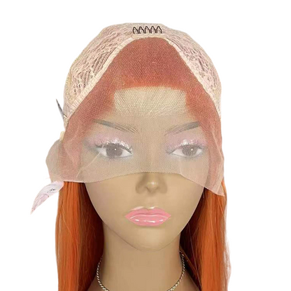 Ginger and Blonde Straight Lace Front Wig