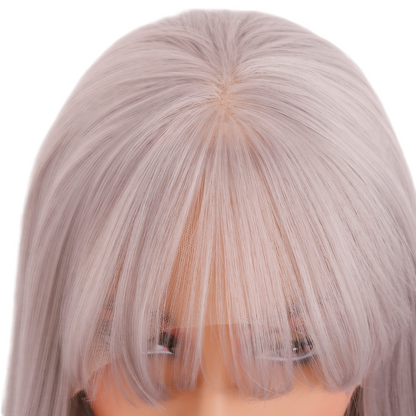 Silver Straight Lace Front Wig