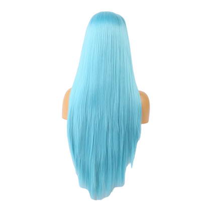 Blue Straight Lace Front Wig