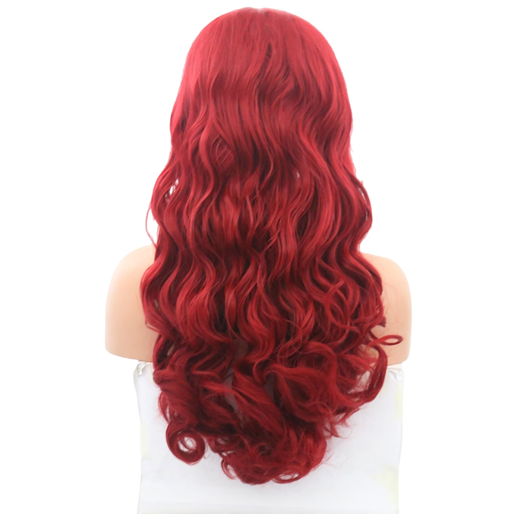 Red Wavy Lace Front Wig