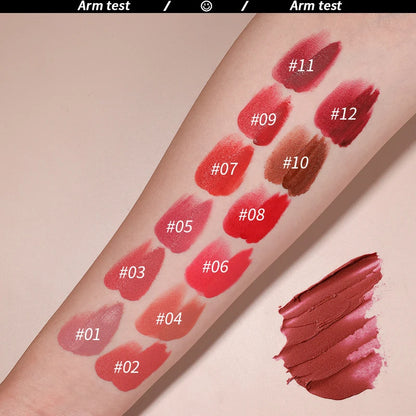 2-in-1 Matte Moisturizing Non Fading Lipstick and Lipgloss