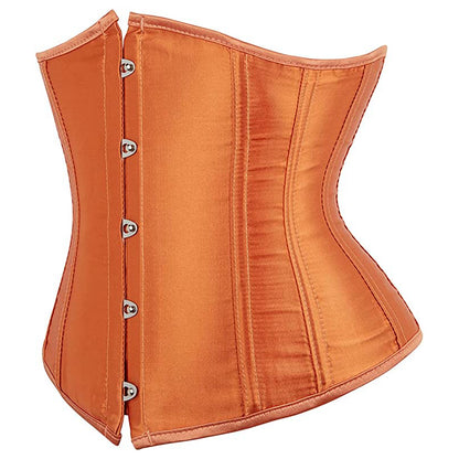 Orange Satin Underbust Corset