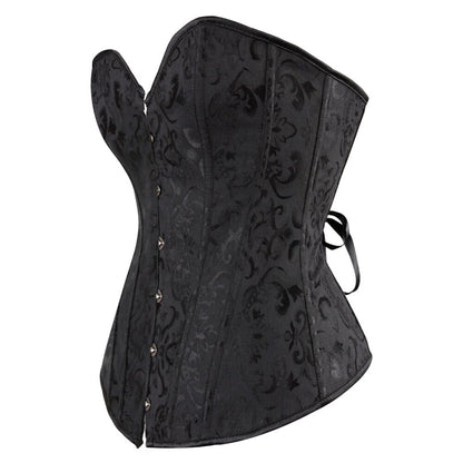 Black Satin Overbust Corset