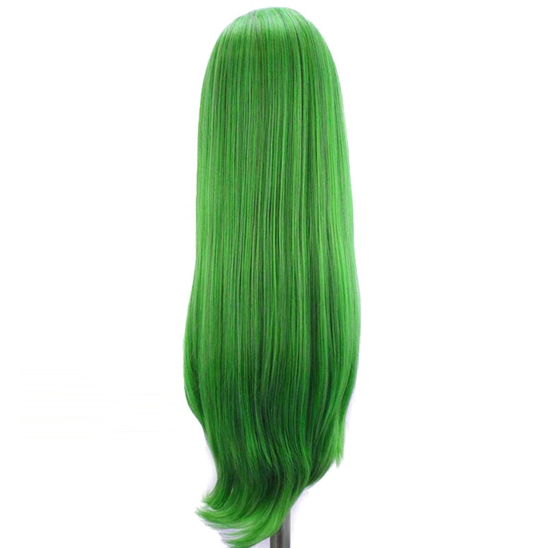 Green Straight Lace Front Wig