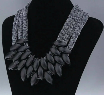 Pendants Mesh Statement Necklace