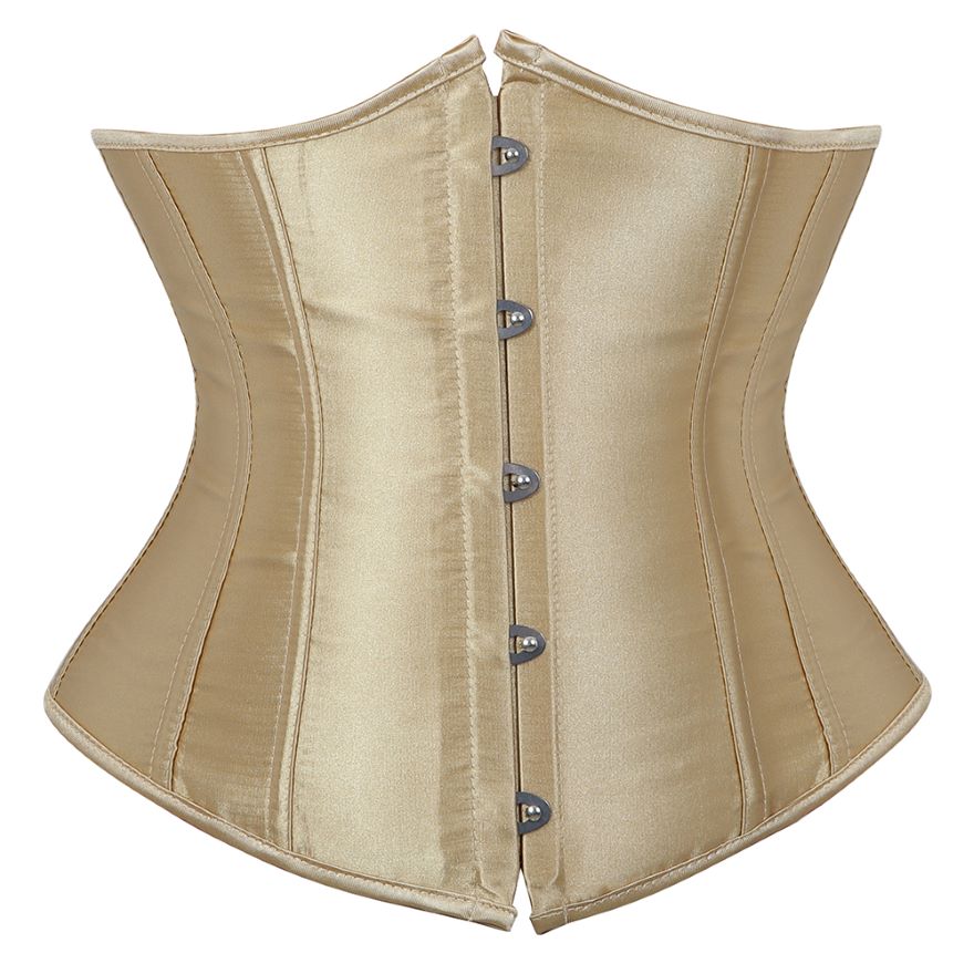 Beige Satin Underbust Corset