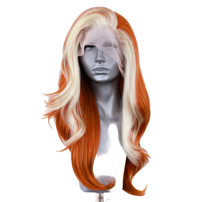 Ginger and Blonde Wavy Lace Front Wig